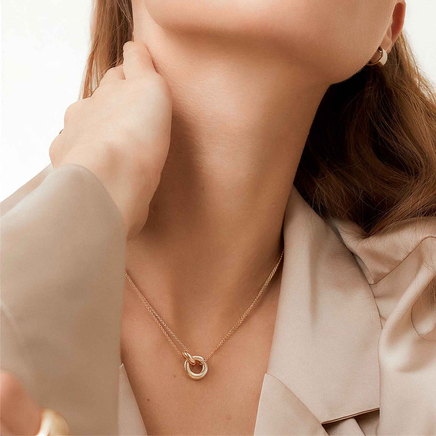Interlocking Infinity Necklace