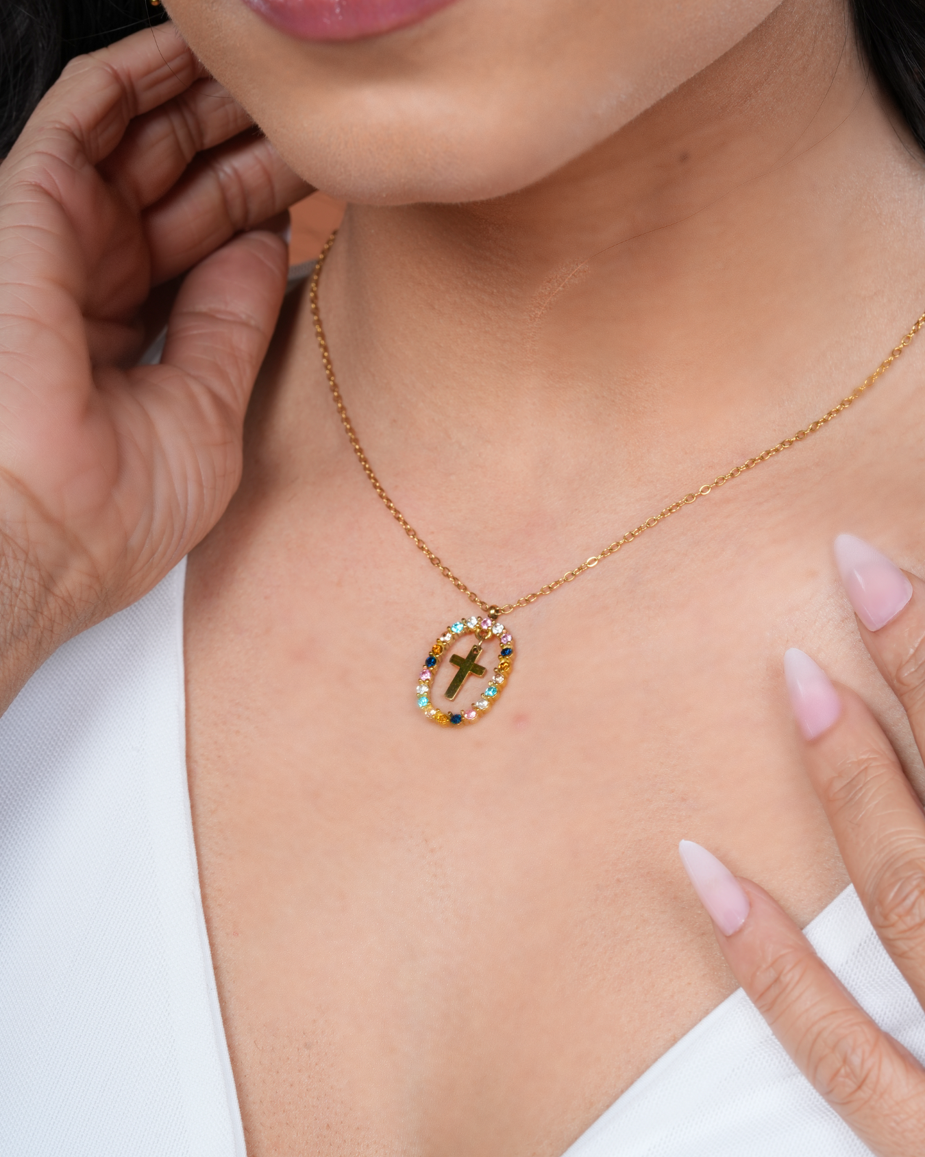 Infinite Grace Cross Necklace