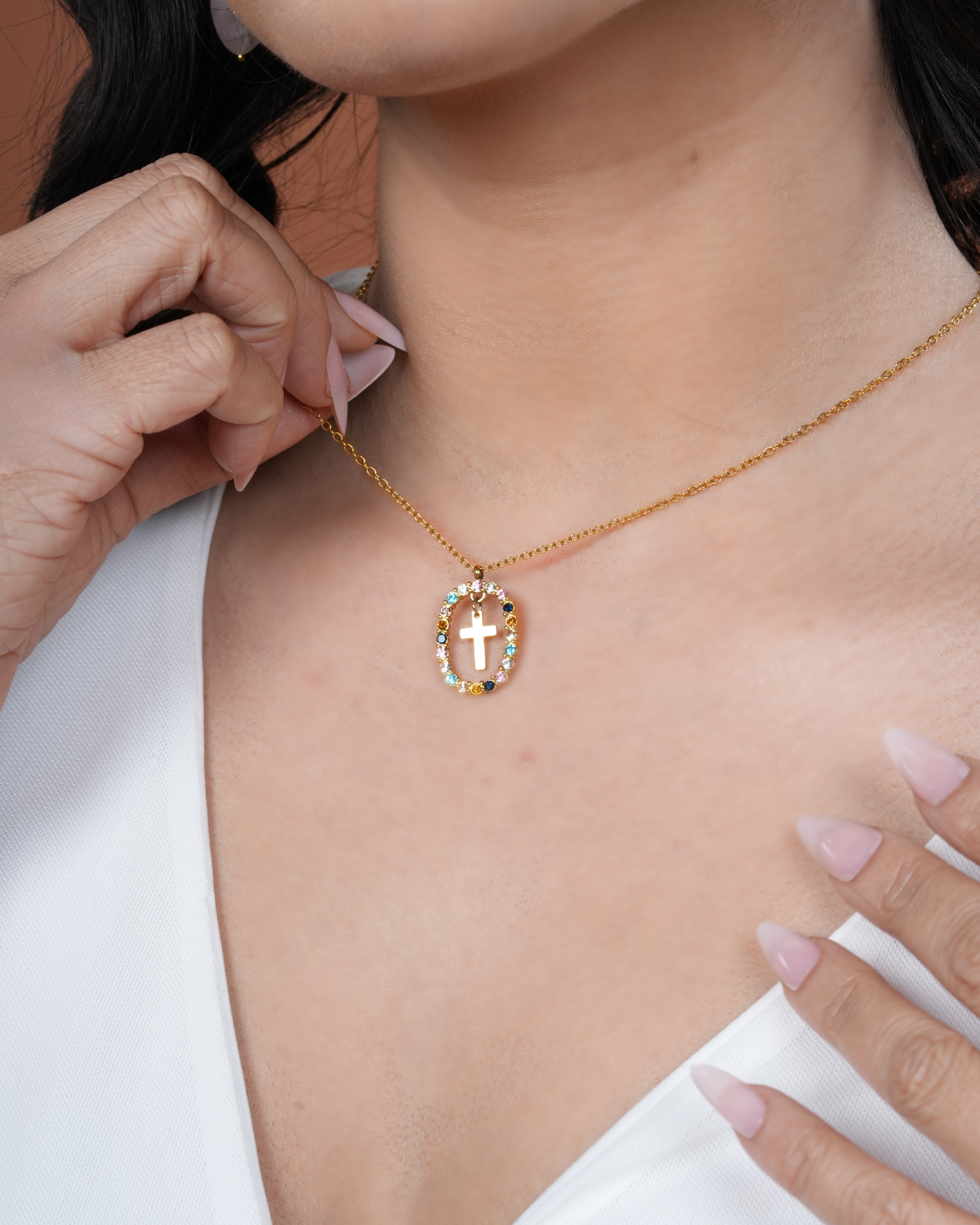 Infinite Grace Cross Necklace