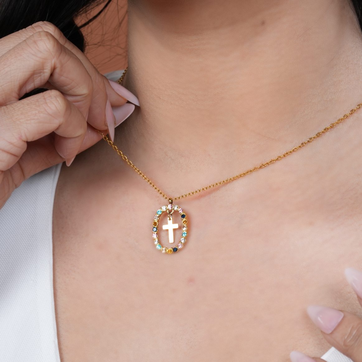 Infinite Grace Cross Necklace
