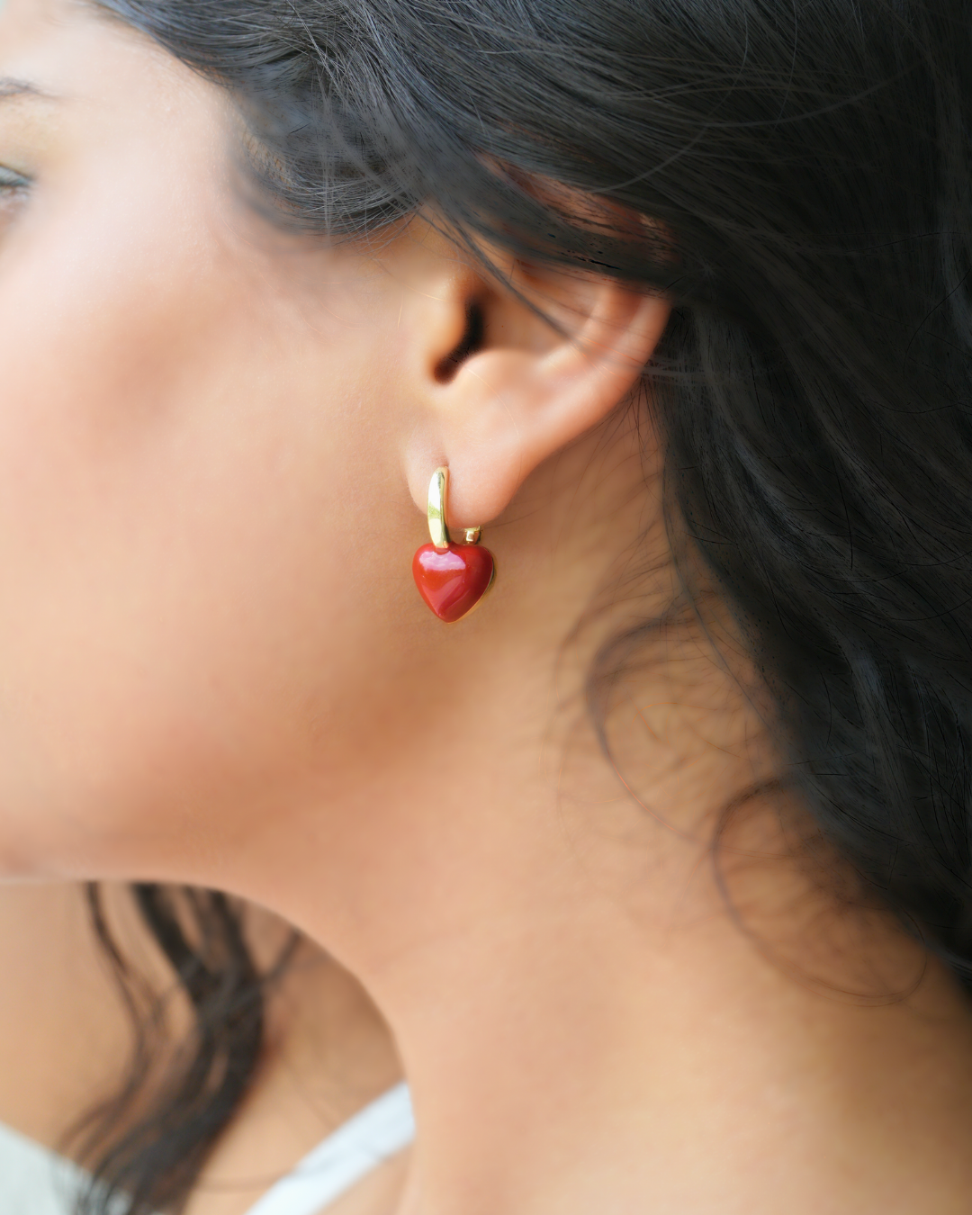 Red Heart Earrings