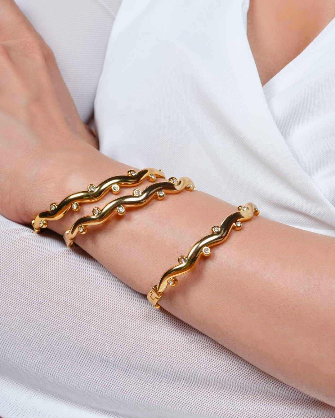 Crystal Wave Bracelet