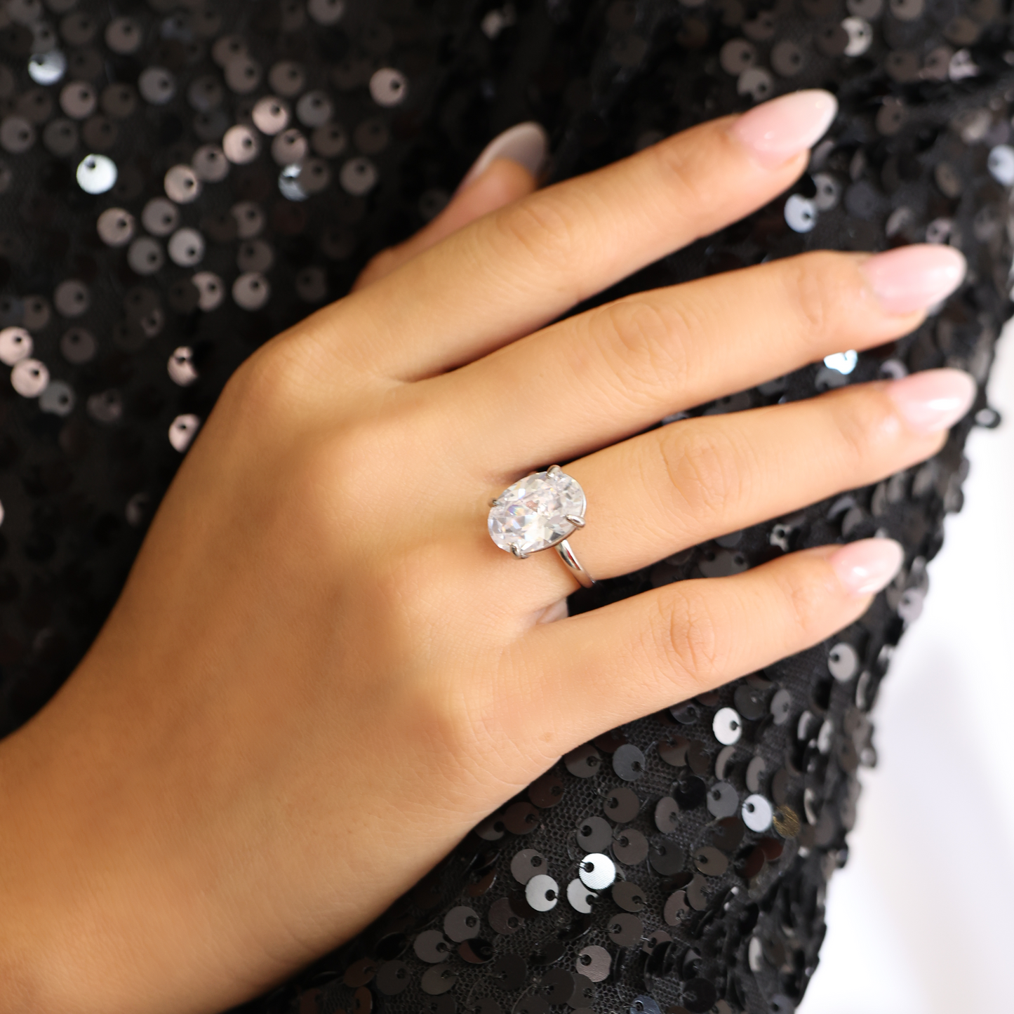 The Oval Solitaire Ring