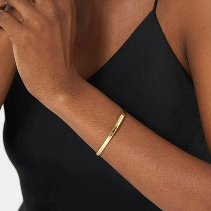 Regal Radiance Gold Unisex Bangle