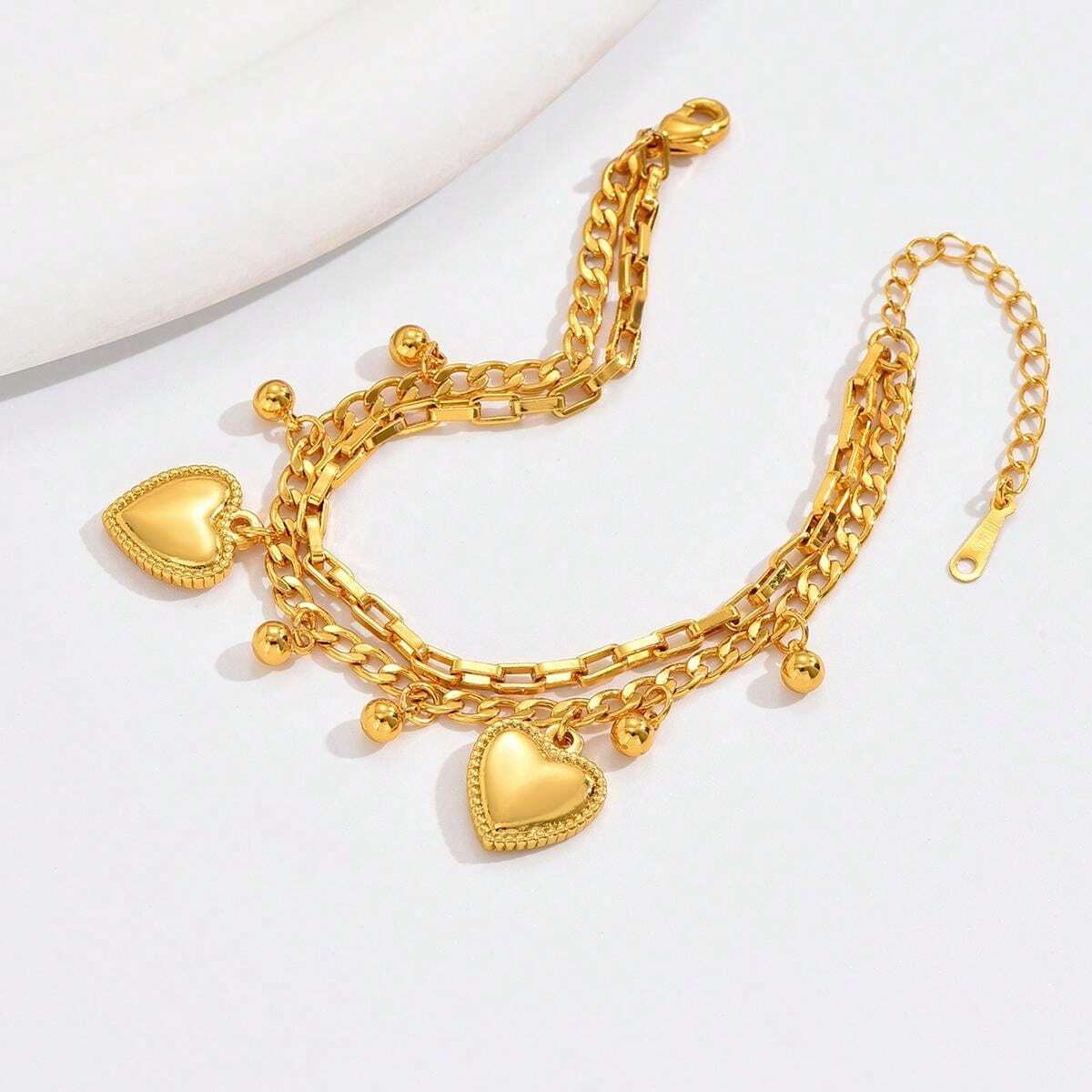 HeartLink Charm Bracelet