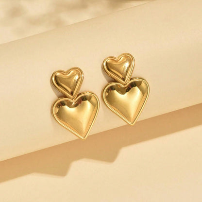 Golden Heart Earrings