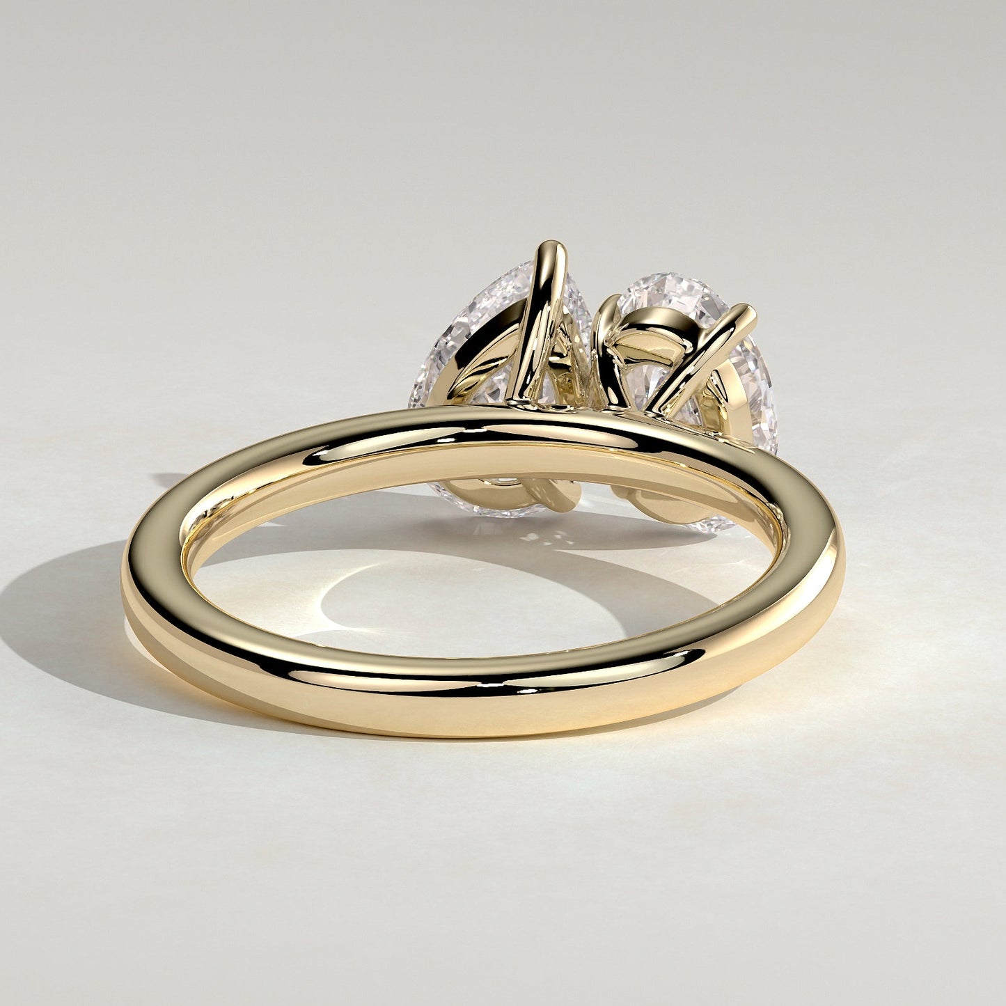 Oval & Pear Toi et Moi Ring