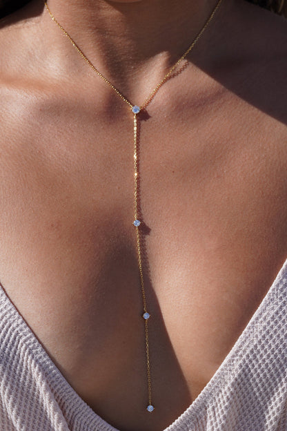Luna Y Lariat Necklace