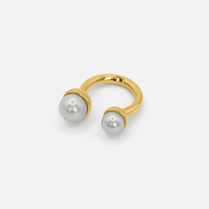 Golden Pearl Ring