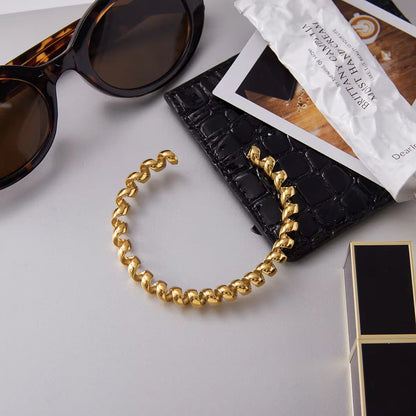 Spiral Curve Cuff Bracelet