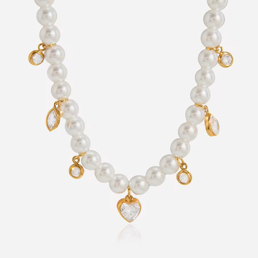 Pearl Charm Necklace