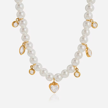 Pearl Charm Necklace