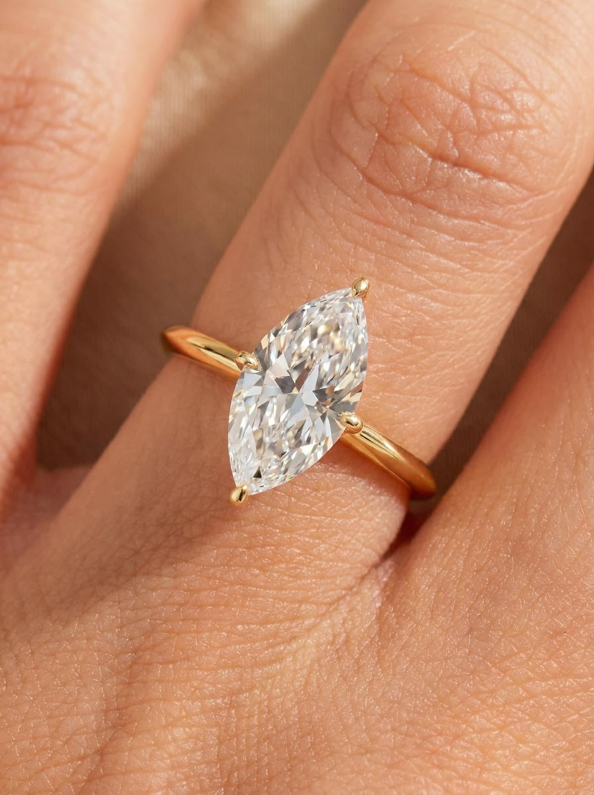 Marquise Solitaire Ring