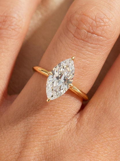 Marquise Solitaire Ring