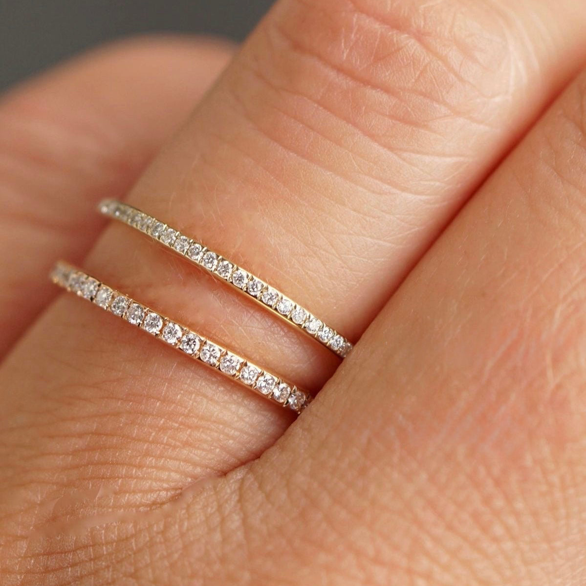 Diamond Stack Ring 2mm