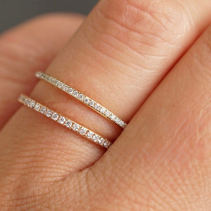 Diamond Stack Ring 2mm