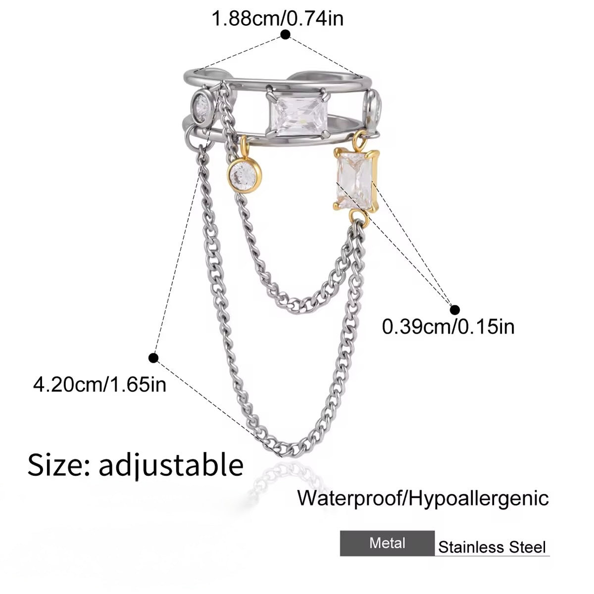Celeste Chain Ring