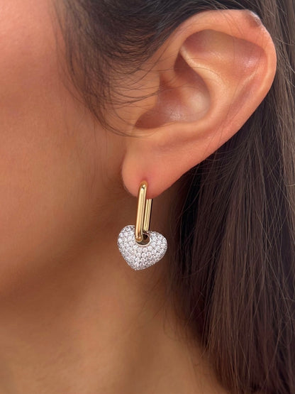 Evara Heart Earrings