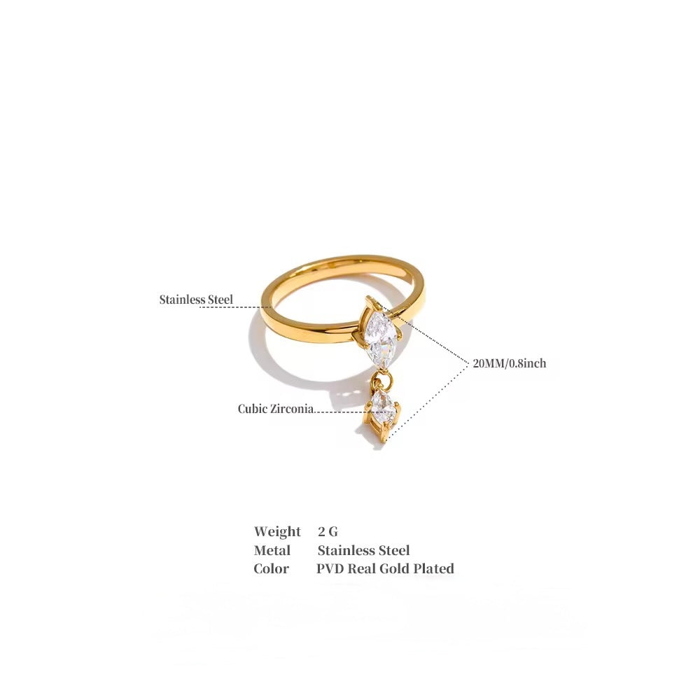 Cascade Gold Ring