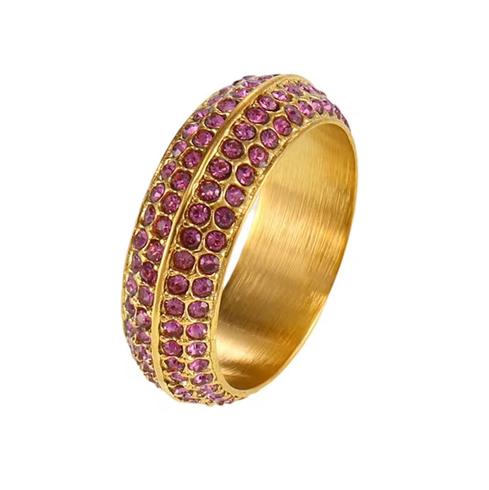 Aurelia Eternity Band Ring - 18K Gold Plated - Xiara