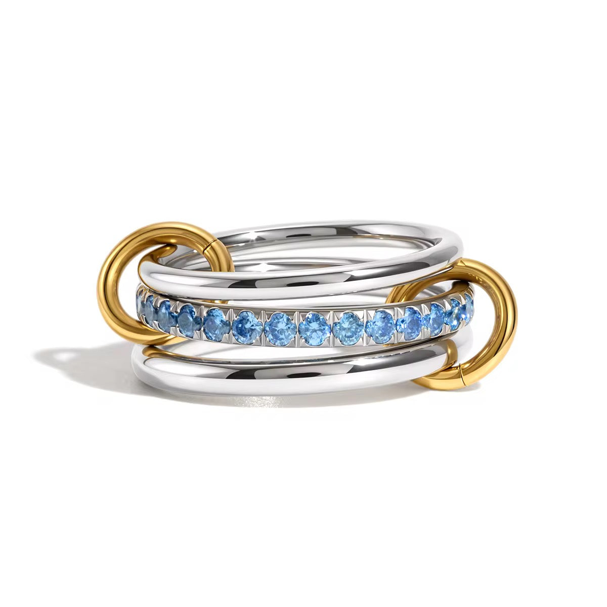Aqua Spinel Ring