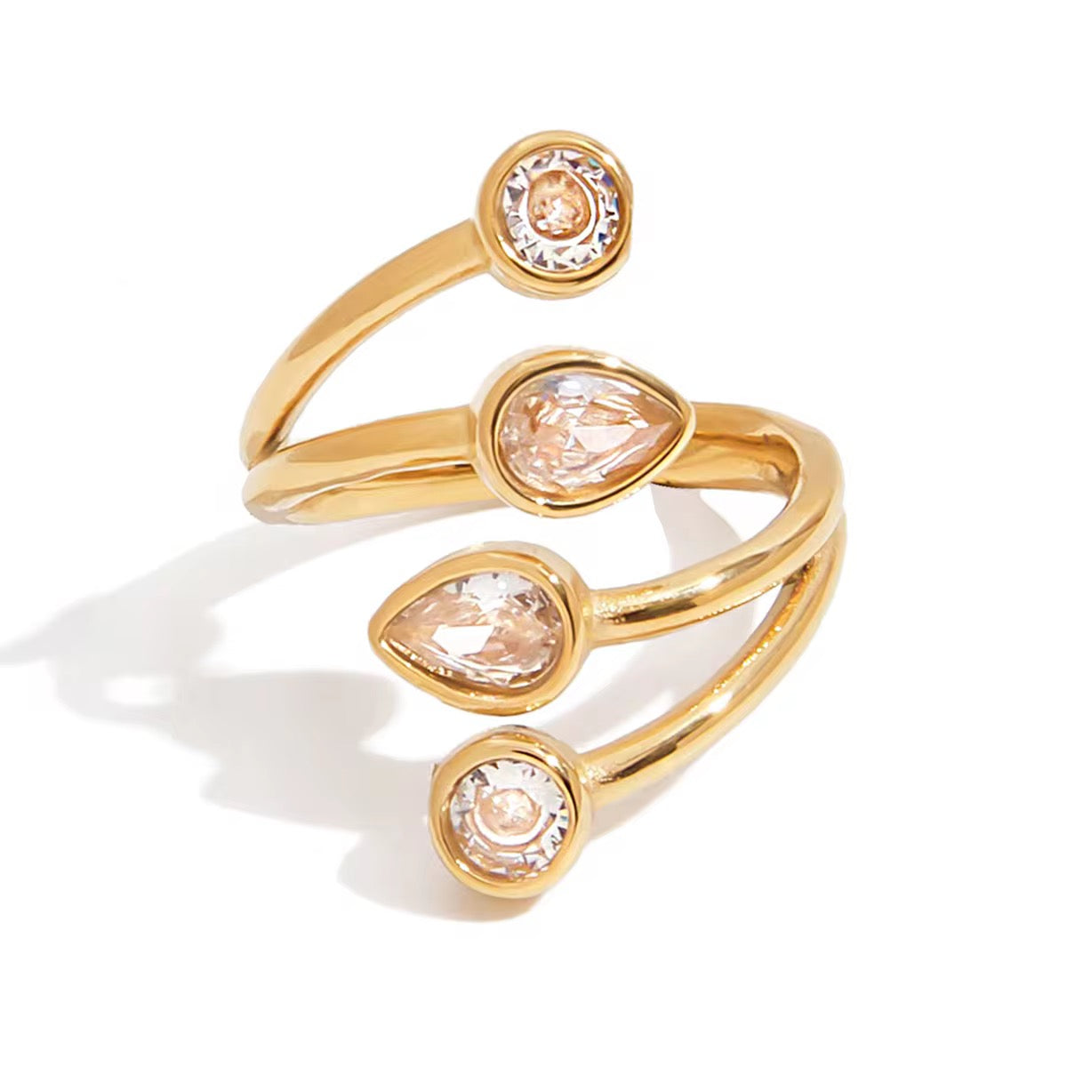 Diamond Twig Ring