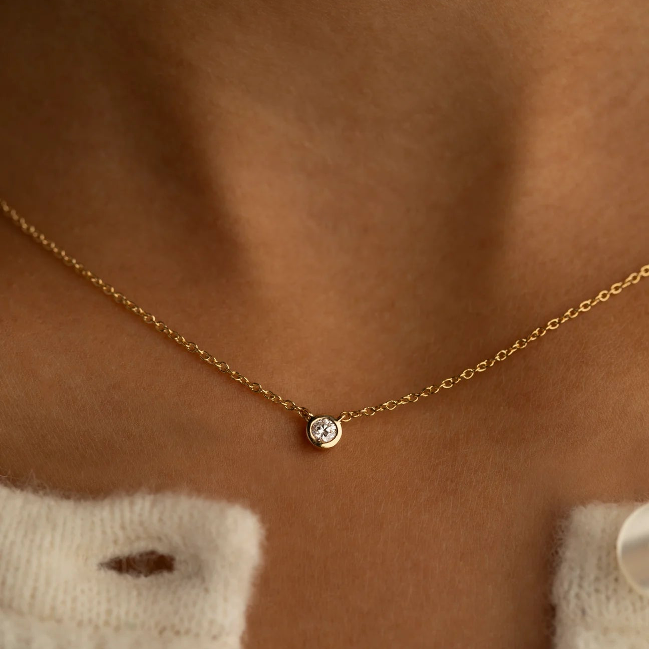 Stella Solitaire Necklace