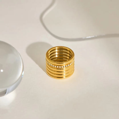 Velour spiral Ring