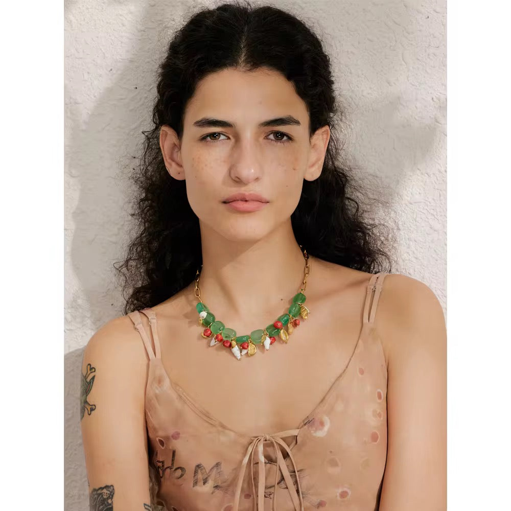 Wavelet Glow Beads Necklace