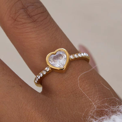 Heart Diamond Ring
