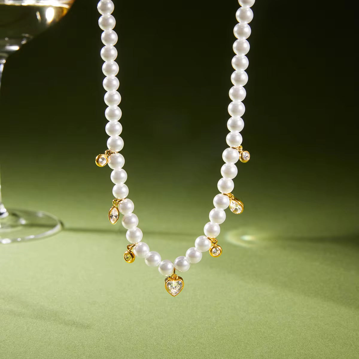 Pearl Charm Necklace
