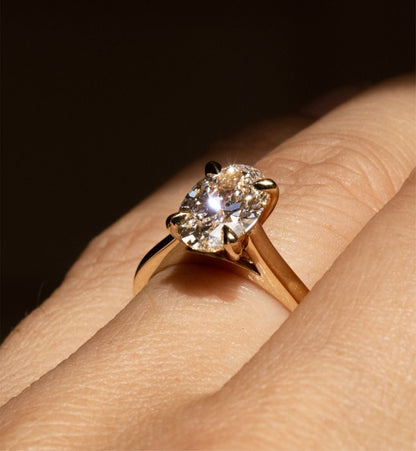 Oval Allure Solitaire Ring