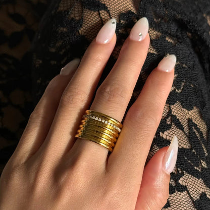 Velour spiral Ring