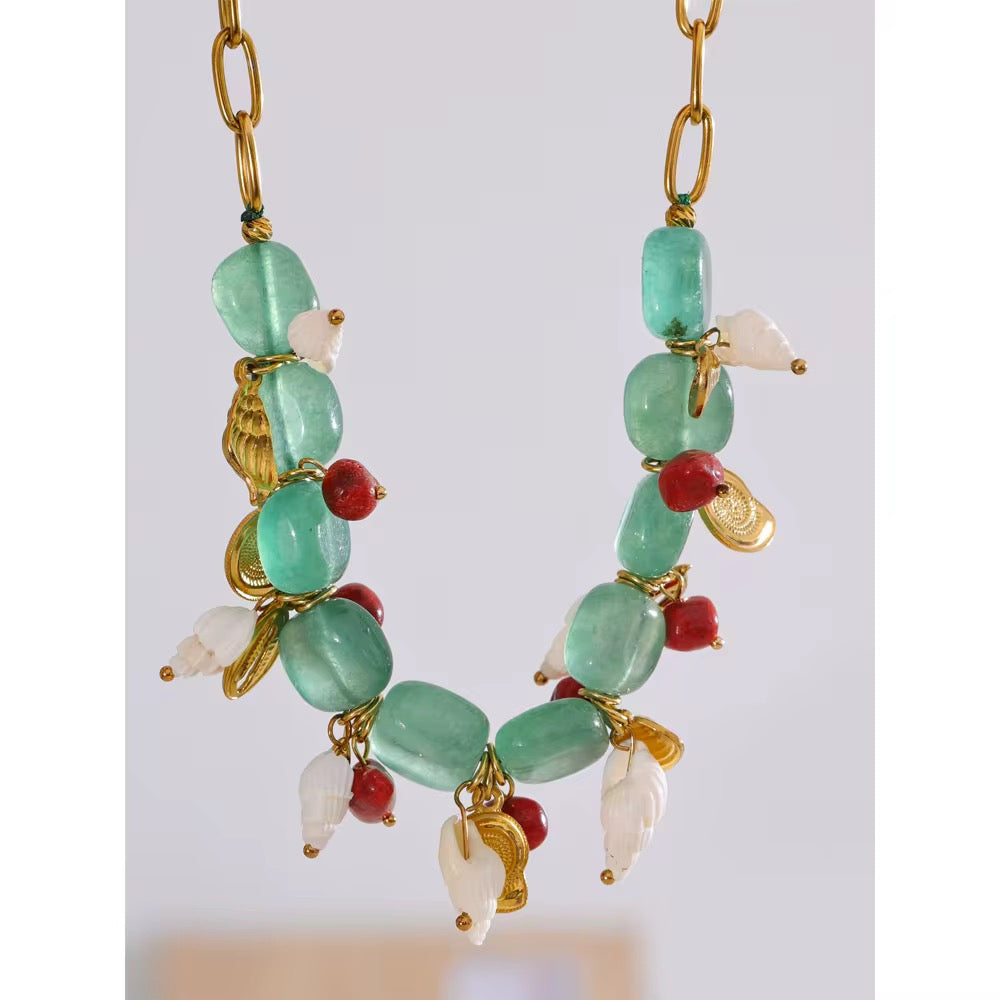 Wavelet Glow Beads Necklace