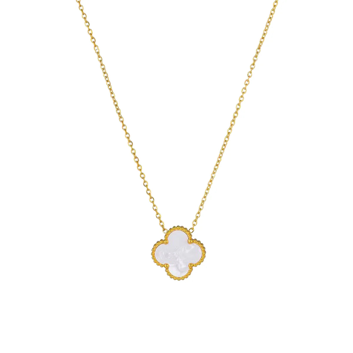 Reversible Clover Leaf Necklace