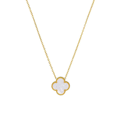 Reversible Clover Leaf Necklace