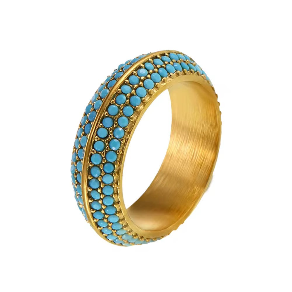 Aurelia Eternity Band Ring - 18K Gold Plated - Xiara