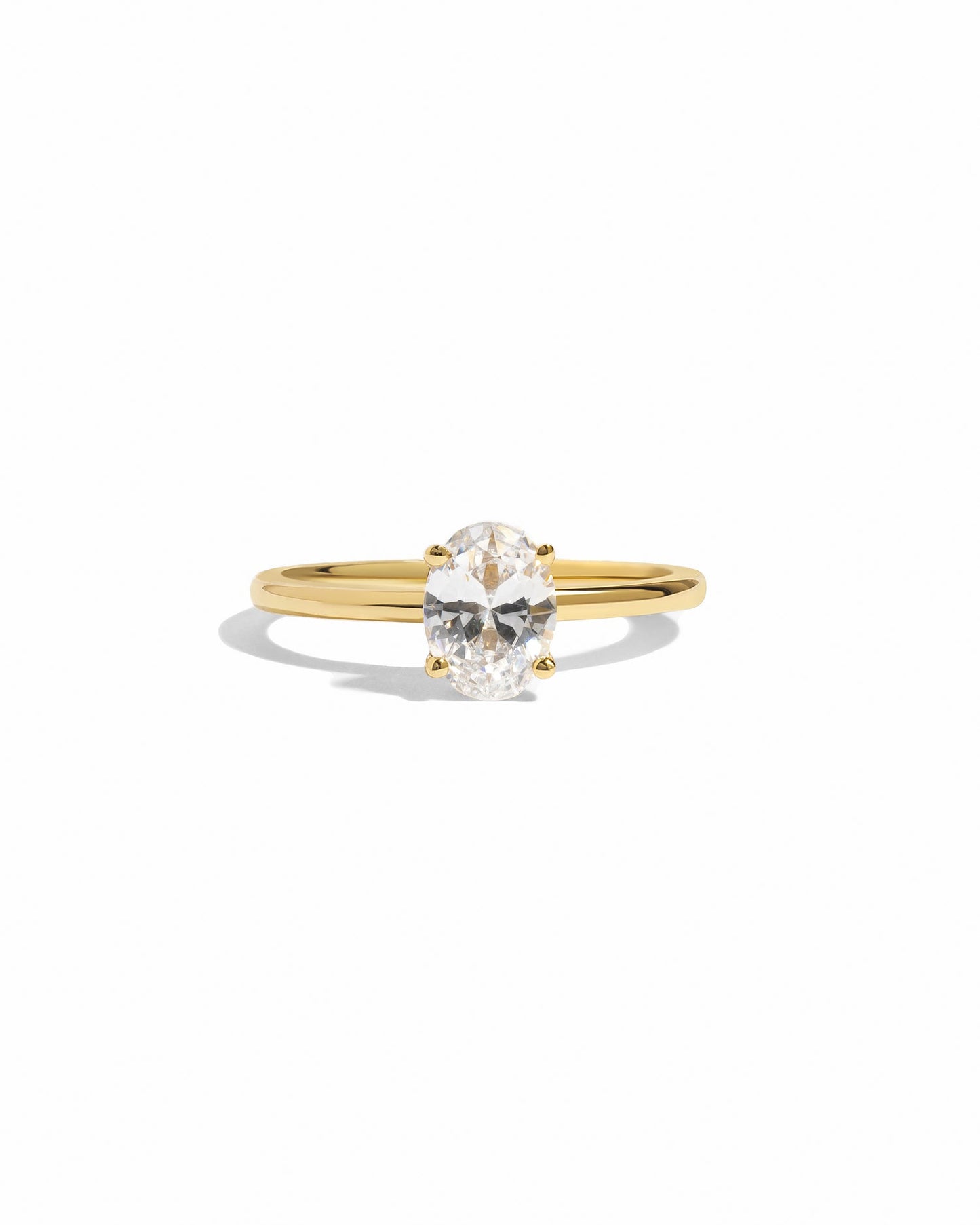 Aura Oval Solitaire Ring