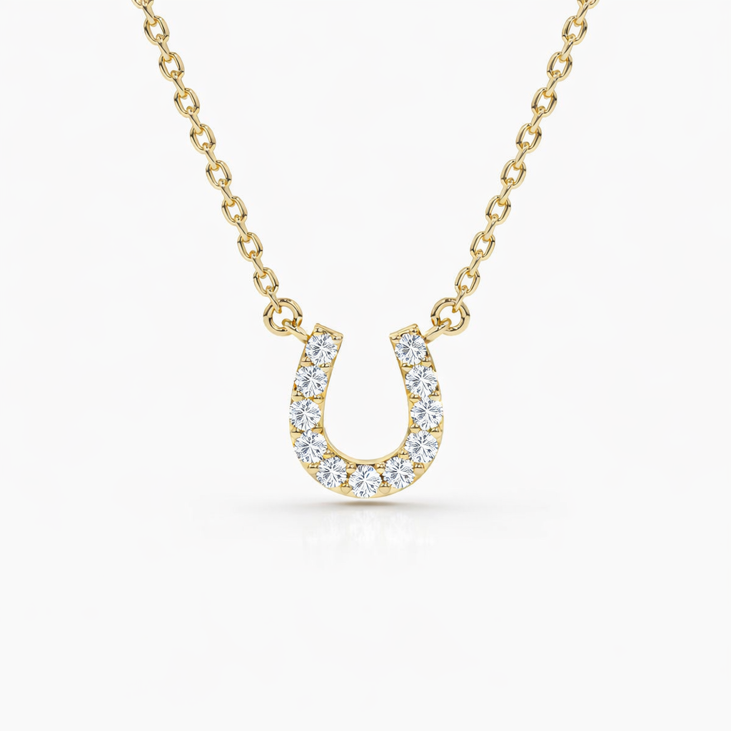 Diamond Horseshoe Necklace