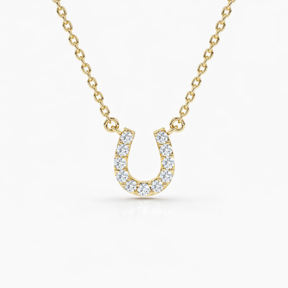 Diamond Horseshoe Necklace