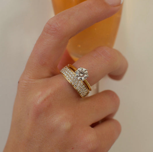 Clara Half Eternity Band Ring