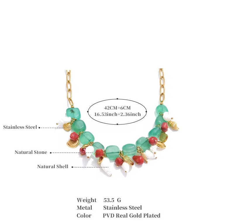 Wavelet Glow Beads Necklace