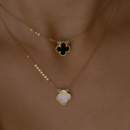 Reversible Clover Leaf Necklace