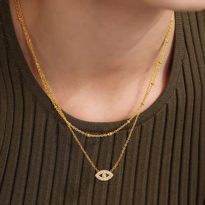 Evil Eye Diamond Necklace