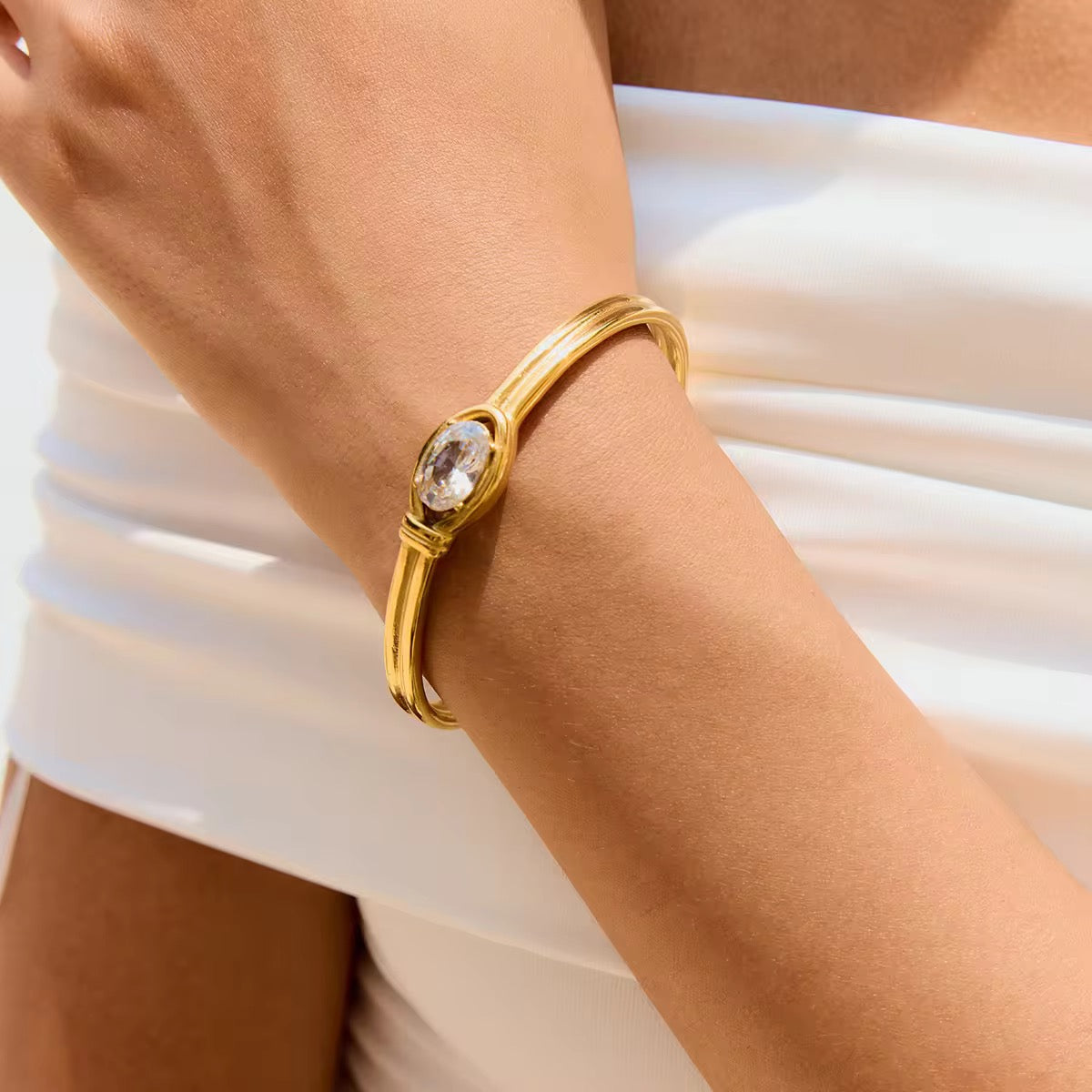 Oval Azure Bracelet