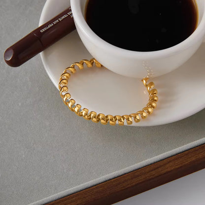 Spiral Curve Cuff Bracelet