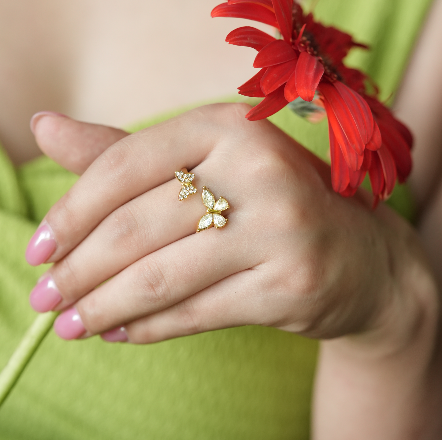 Butterfly Gold Ring