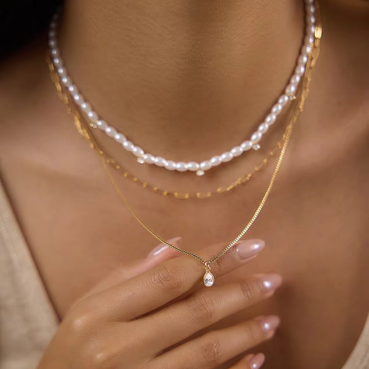 Pearl layered Necklace
