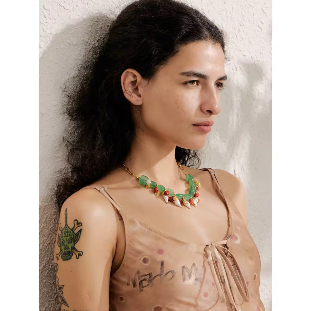 Wavelet Glow Beads Necklace