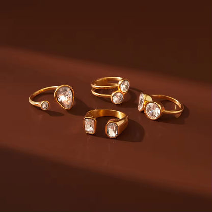 Pear Gold Ring